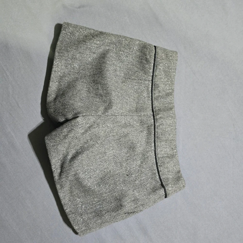 Gap Kids Dress Shorts Girls 8 Gray Herringbone Metallic Sparkle Tweed Adjustable